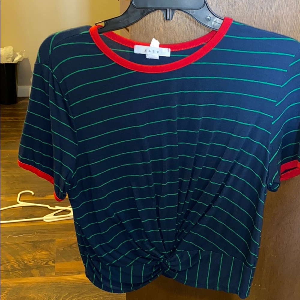 stripped tee